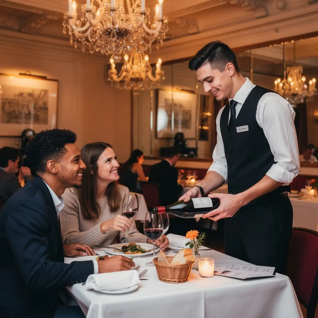 Ein zufriedener Kunde, der nach einer erfolgreichen Problemlösung lächelt.