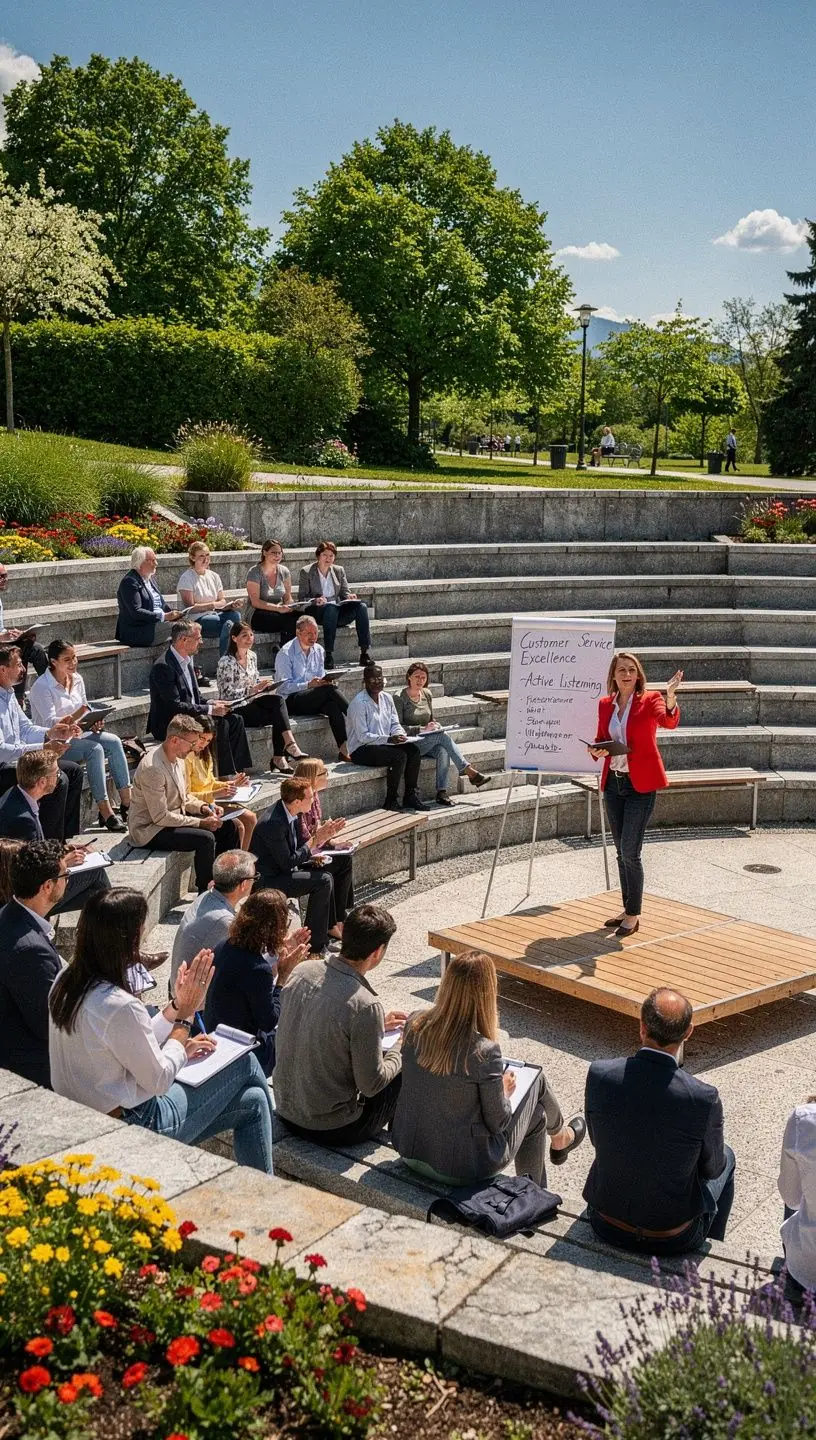 Eine Grafik, die verschiedene Kommunikationsstrategien im Kundenservice darstellt.